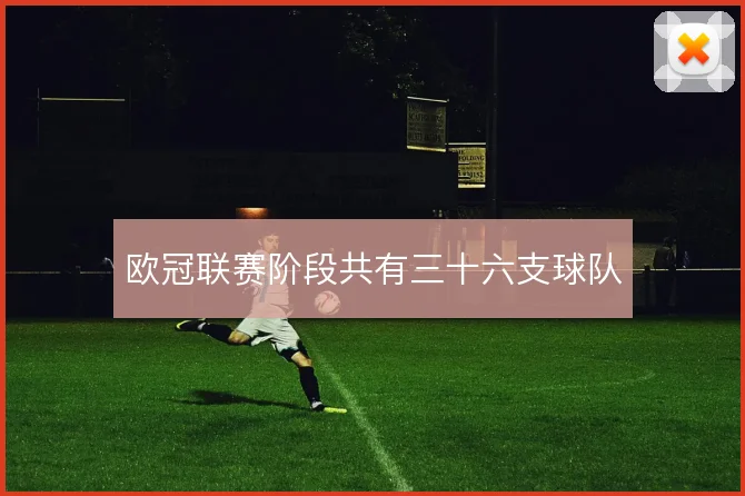 欧冠联赛阶段共有三十六支球队